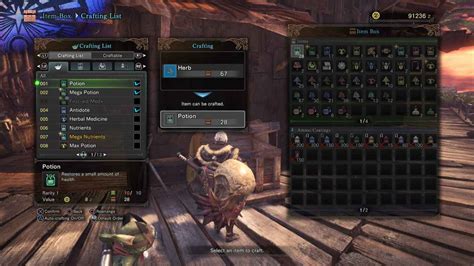 mhw crafting